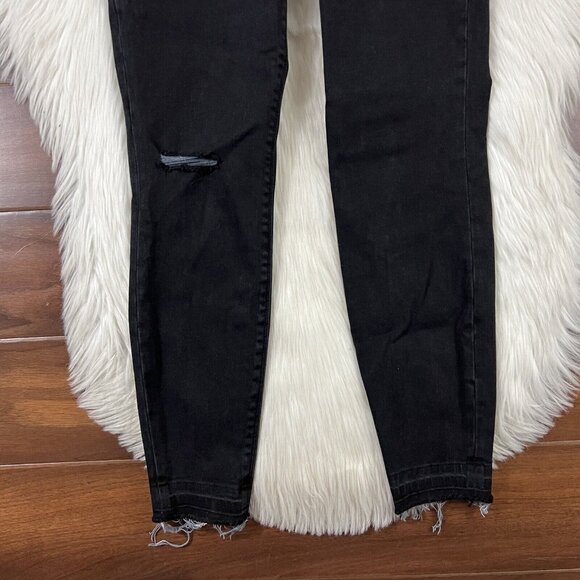 Spanx Women's Size Small Vintage Black Distressed Ankle Skinny Jegging Jeans - Picture 2 of 8